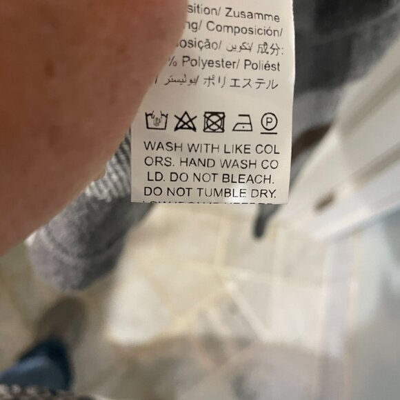 Double Breasted Brown Plaid Coat Size Medium Pockets and kick pleat - Picture 6 of 8